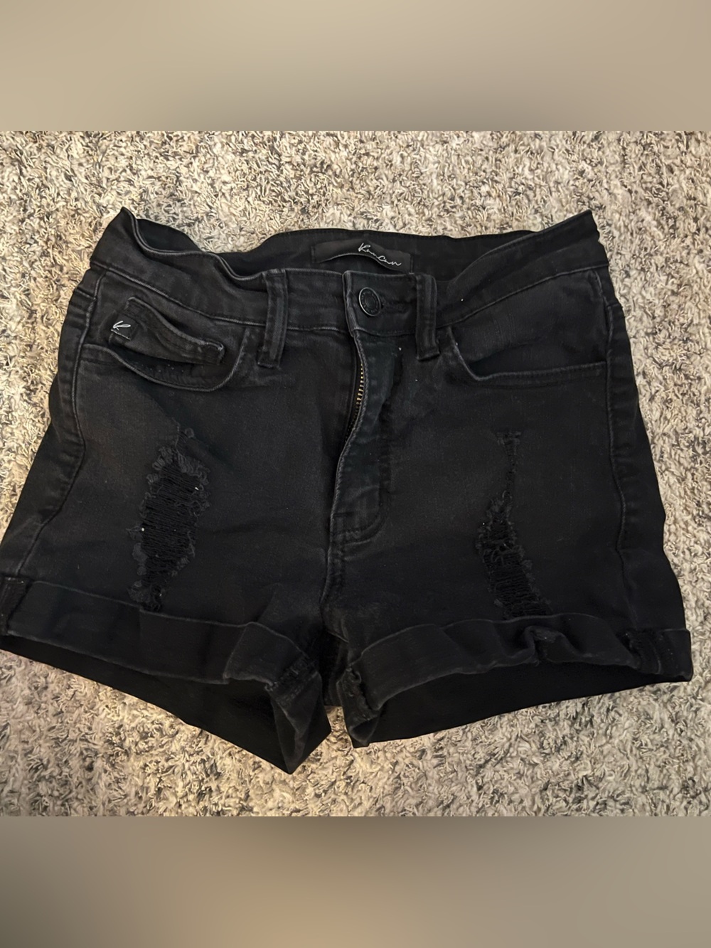 Marshalls Black Distressed Women's Jean Shorts